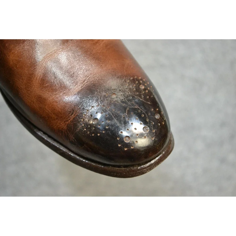 Allen Edmonds Mackenzie Shoes Mens 13 B Brown Leather Cap Toe Oxford Dress USA